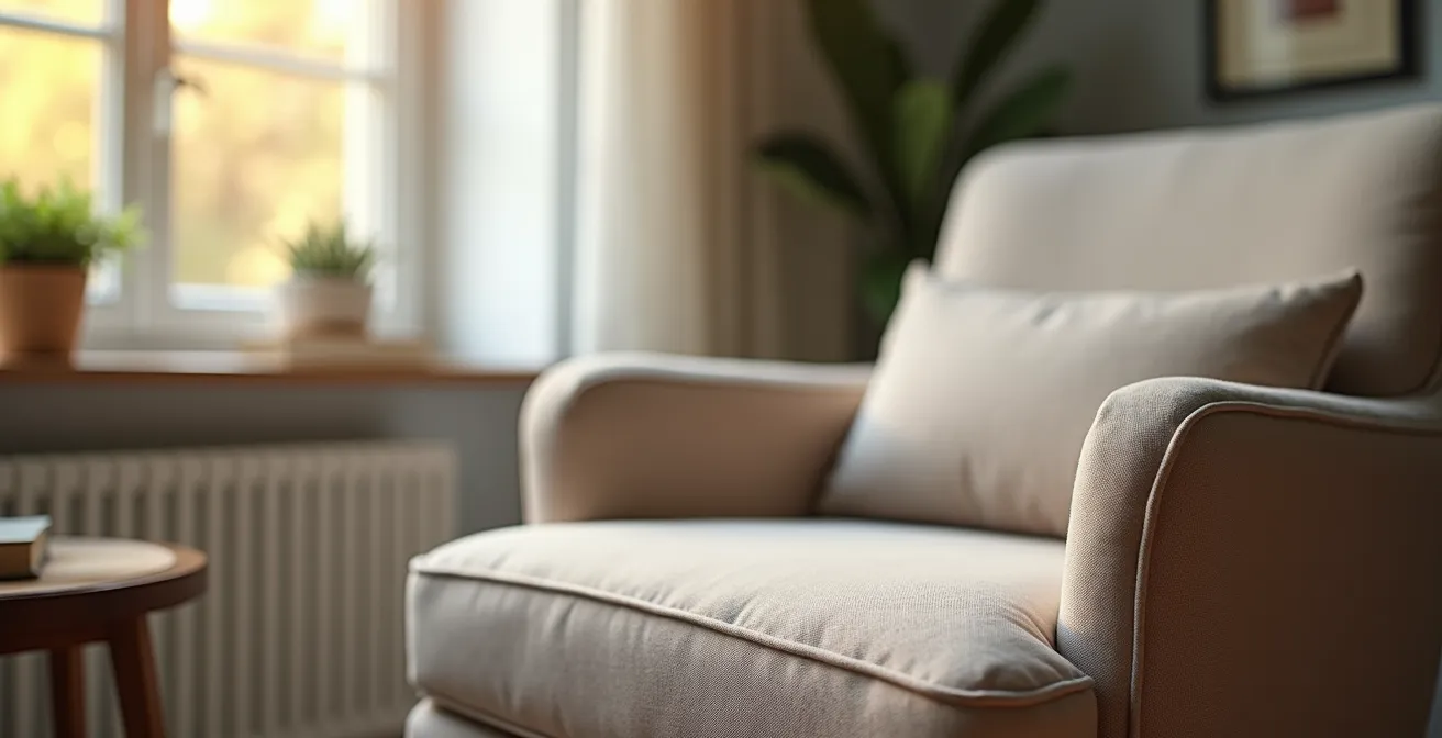 Cabinet de psychologie avec espace de consultation accueillant et professionnel