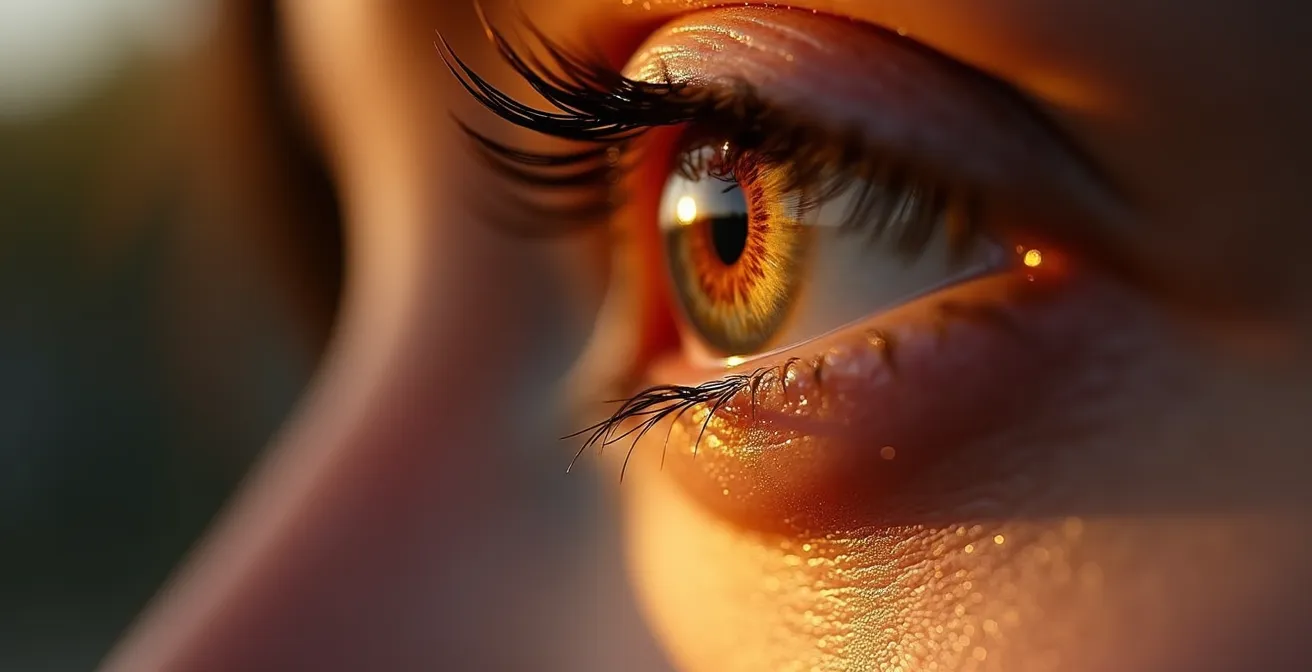 Gros plan sur un visage exprimant différentes émotions subtiles