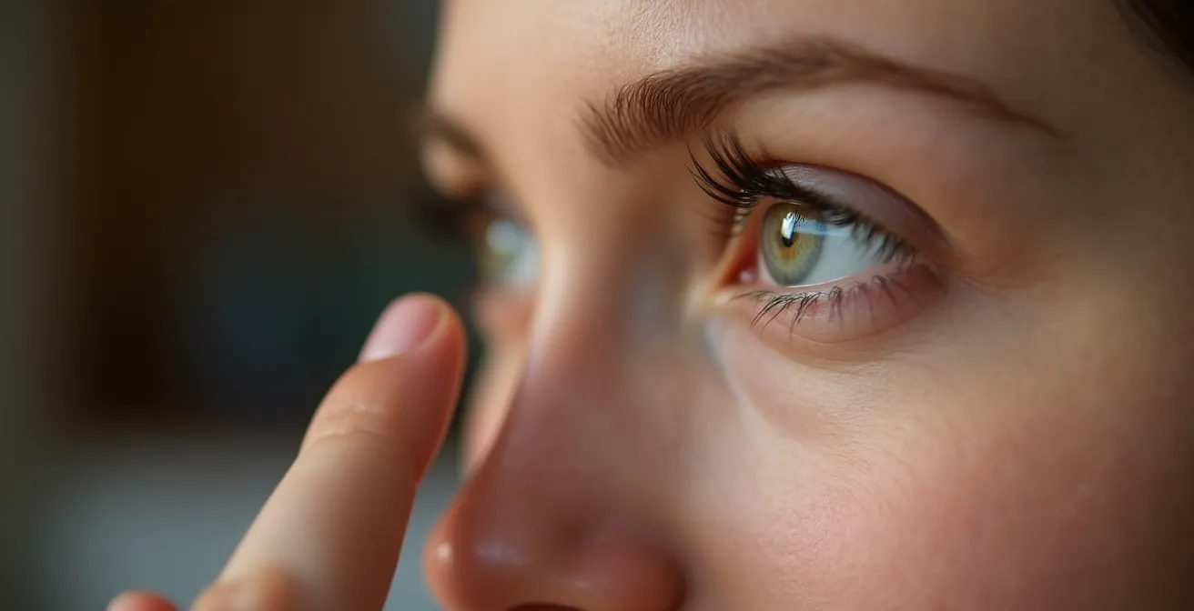 Séance d'EMDR montrant les mouvements oculaires thérapeutiques